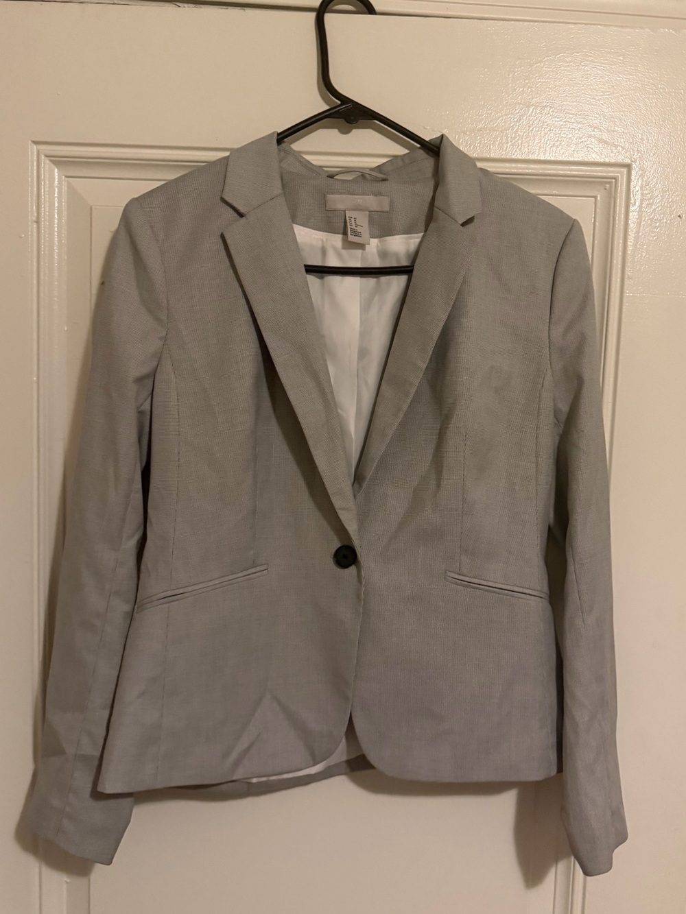 H&M Light Gray Single-Button Women's Blazer